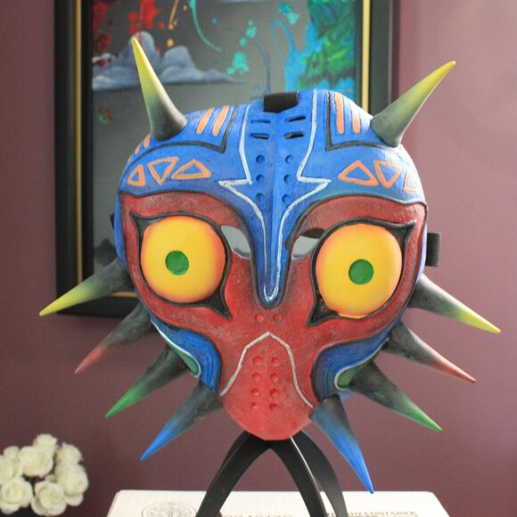 Colorful Spiked Mask for Home Holiday Decor - Picture 1 of 4